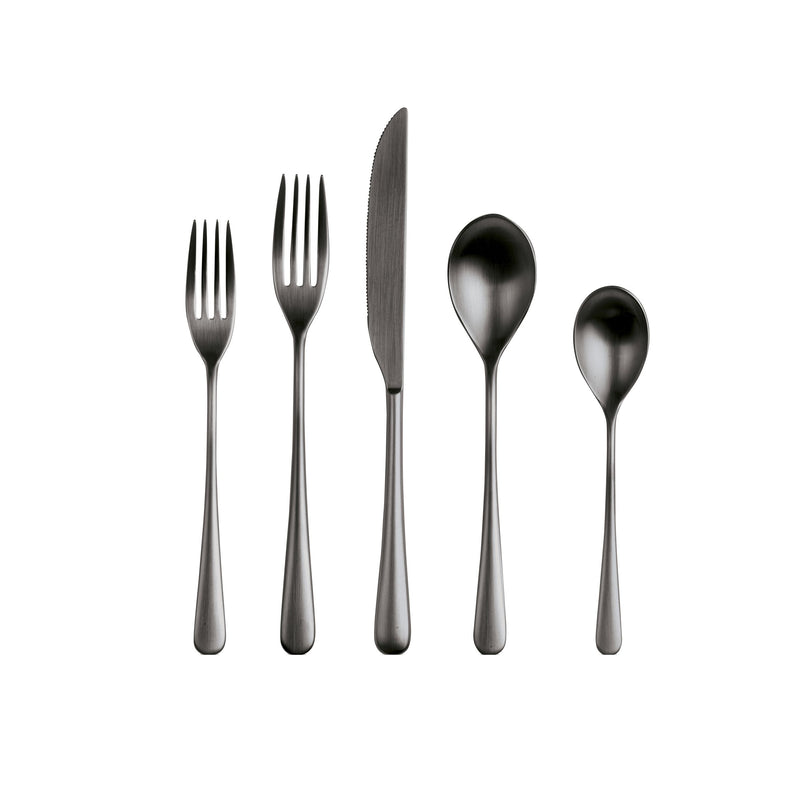 Mepra - Neve Ice Black Gold Flatware Set - 20 Pcs. – MPR-102522020ION – Image 1