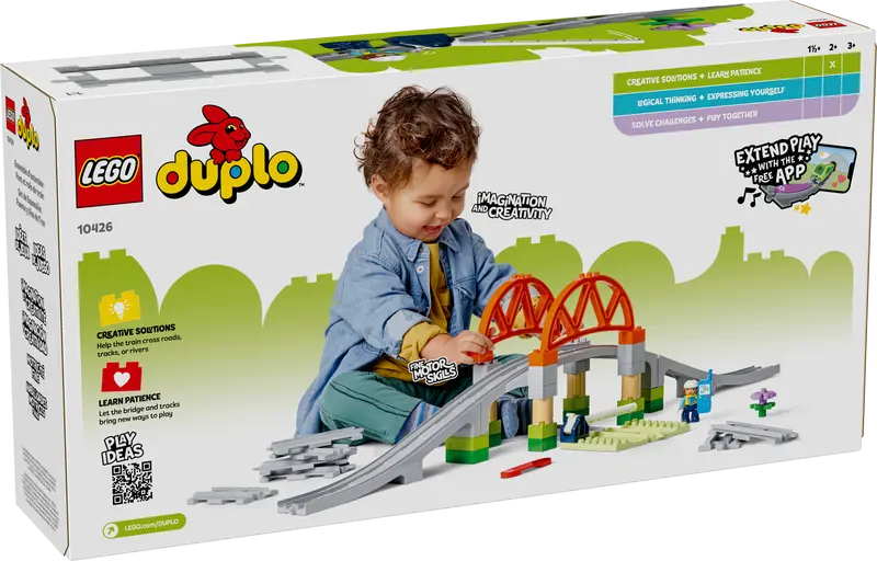 LEGO - 10426 - DUPLO - Train Bridge and Tracks Expansion Set - 42pcs