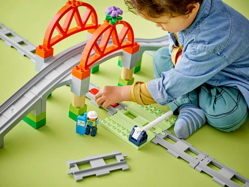 LEGO - 10426 - DUPLO - Train Bridge and Tracks Expansion Set - 42pcs