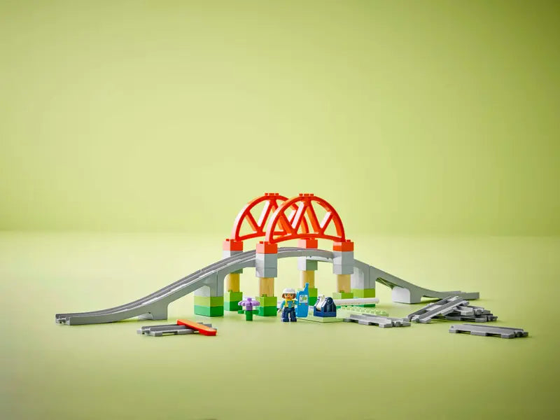 LEGO - 10426 - DUPLO - Train Bridge and Tracks Expansion Set - 42pcs