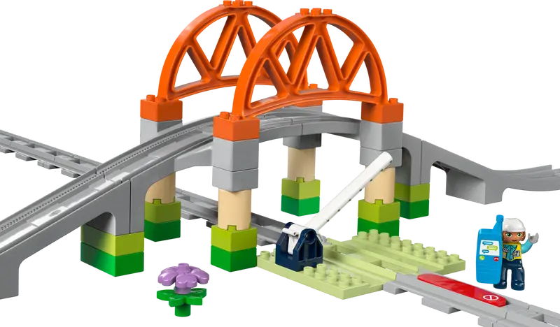 LEGO - 10426 - DUPLO - Train Bridge and Tracks Expansion Set - 42pcs