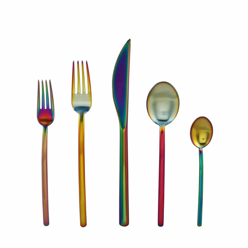 Mepra – Due Ice Rainbow – 5-Piece Flatware Set – 104422005IA – Image 1