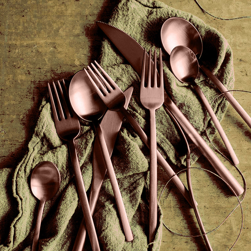 Mepra – Due Ice Bronze – 32-Piece Flatware Set – 104422032IB – Image 2