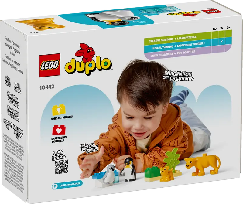LEGO - 10442 - DUPLO - Wild Animal Families: Penguins & Lions - 10pcs