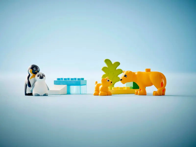 LEGO - 10442 - DUPLO - Wild Animal Families: Penguins & Lions - 10pcs