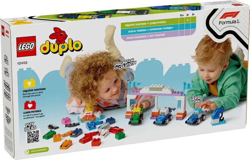 LEGO - 10445 - DUPLO - F1 Team Race Cars & Drivers - 70pcs