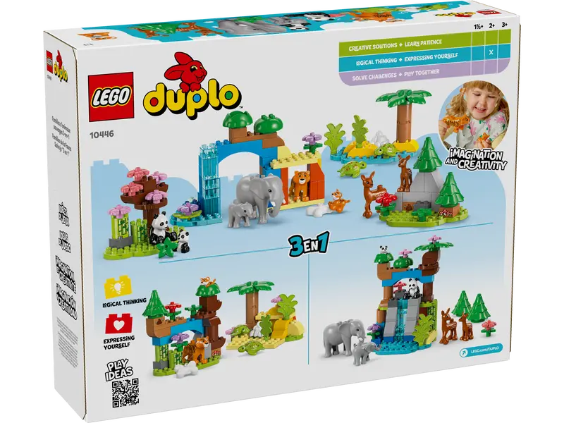 LEGO - 10446 - DUPLO - 3in1 Wild Animal Families - 92pcs