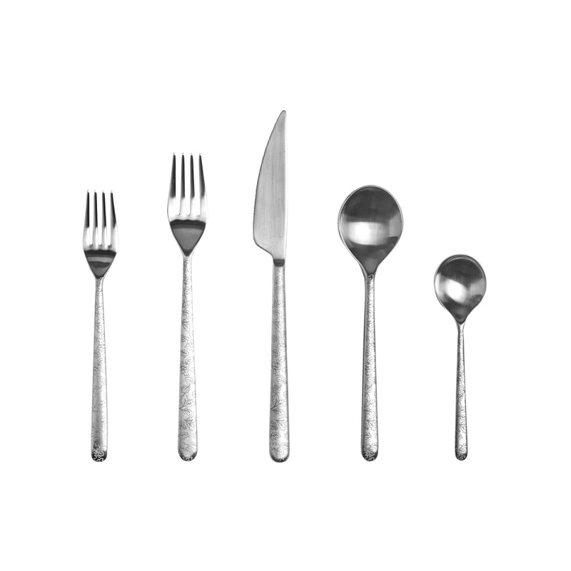 Mepra - Linea Ice Leaves Flatware Set - 5 Pcs. – MPR-1047L22005 – Image 1