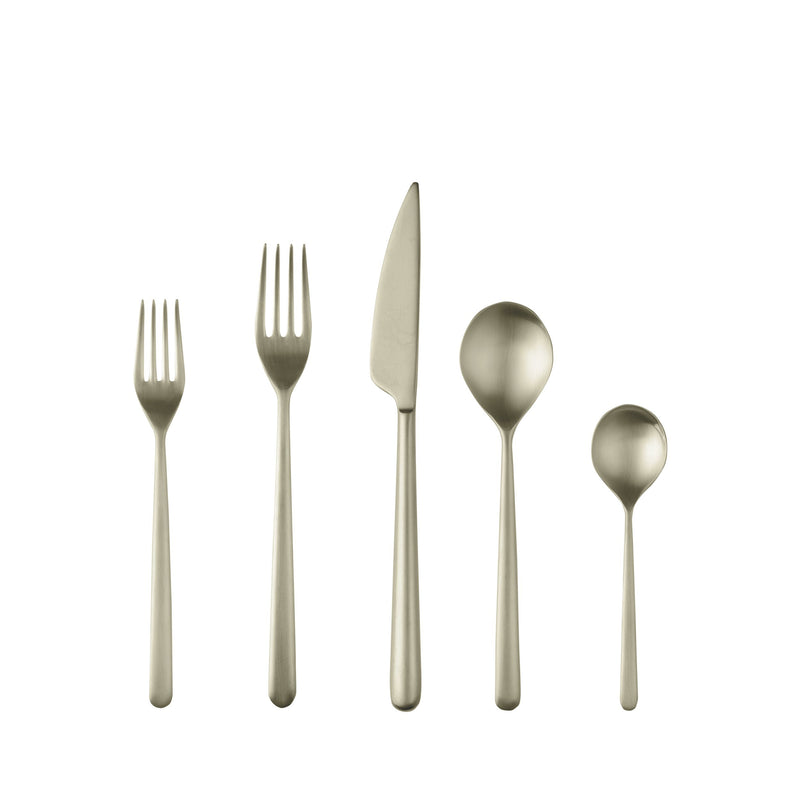 Mepra - Linea Ice Champagne Flatware Set - 5 Pcs. – MPR-104822005IC – Image 1