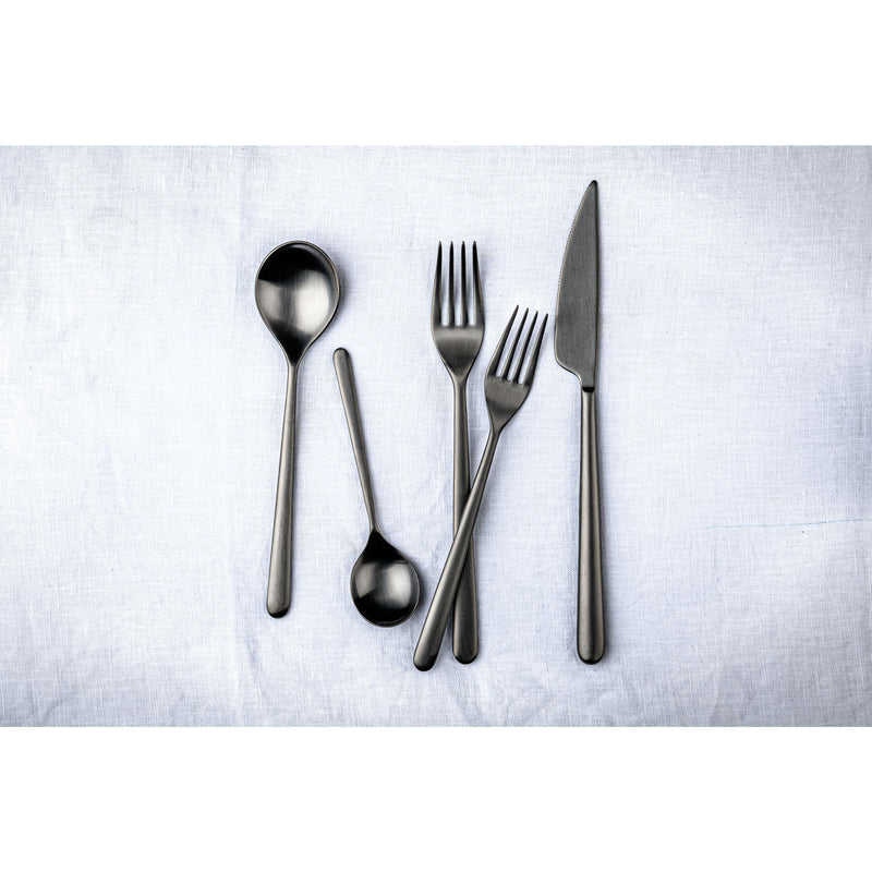 Mepra – Linea Ice Black Gold – 20-Piece Flatware Set – 104822020ION – Image 4
