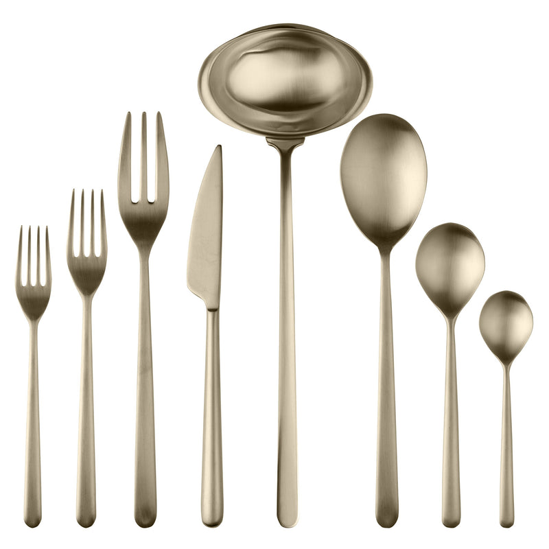 Mepra – Linea Ice Champagne – 43-Piece Flatware Set – 104822043IC – Image 1