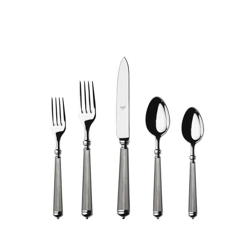 Mepra – Luce Mirror with Ice Grip – 5-Piece Place Setting – 1057GI22005 – Image 1