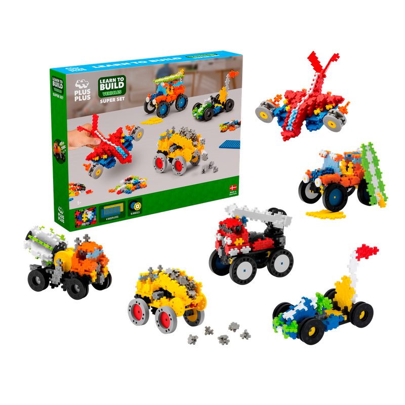 GO! LEARN TO BUILD - VEHICLES SUPER SET - 800pcs
