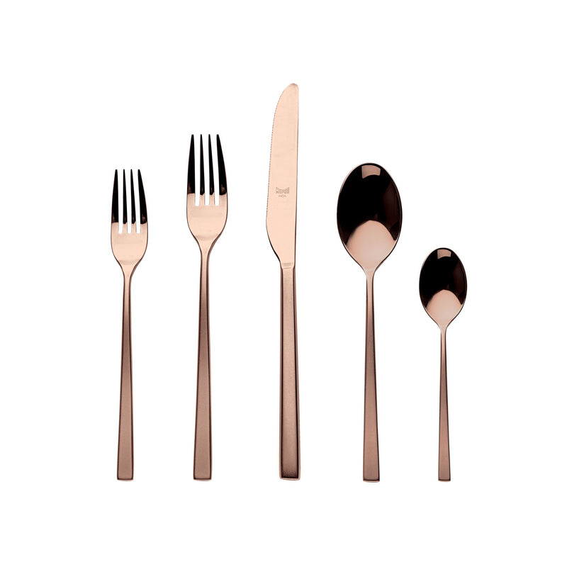 Mepra – Atena Frozen Bronze – 5-Piece Flatware Set – 106222005FB – Image 1