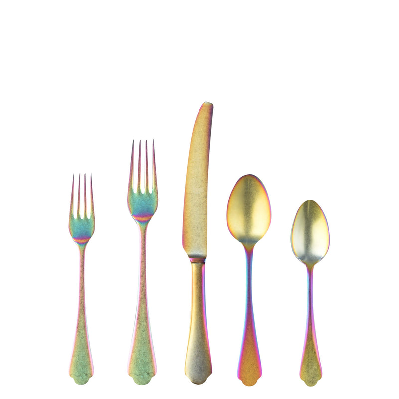 Mepra - Dolce Vita Pewter Rainbow Flatware Set - 5 Pcs. – MPR-106422005PA – Image 1