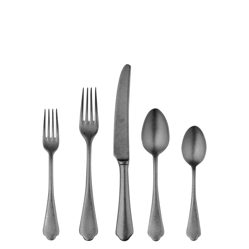 Mepra - Dolce Vita Pewter Black Gold Flatware Set - 5 Pcs. – MPR-106422005PON – Image 1