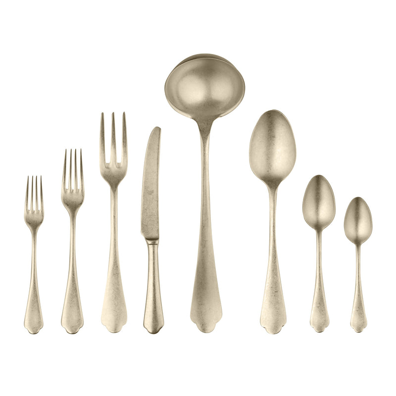Mepra – Dolce Vita Pewter Champagne – 43-Piece Flatware Set – 106422043PC – Image 1