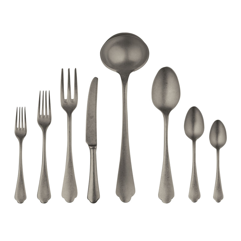 Mepra – Dolce Vita Pewter Black Gold – 43-Piece Flatware Set – 106422043PON – Image 1