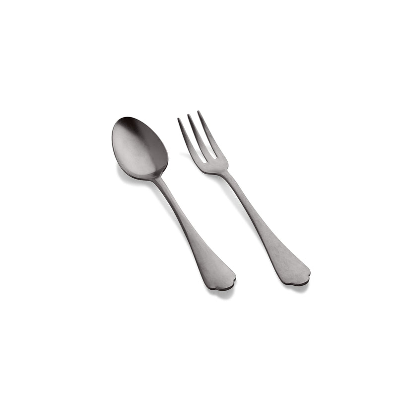 Mepra - Dolce Vita Pewter Black Gold Serving Set - 2 Pcs. – MPR-106422110PON – Image 1