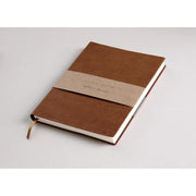 Lined Notebook Flying Spirit glossy leather cognac 180 pages A5 (5.8 x 8.3 in)