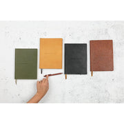 Lined Notebook Flying Spirit glossy leather cognac 180 pages A5 (5.8 x 8.3 in)