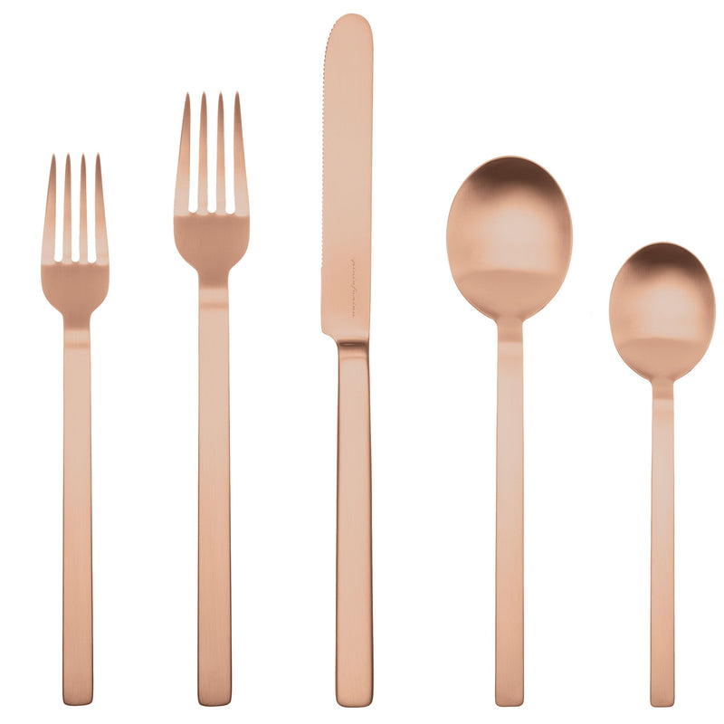 Mepra - Stile By Pininarina Flatware Set - 5 Pcs. - Ice Bronze – MPR-107522005IB – Image 1