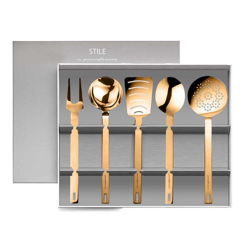 Mepra – Stile Gold – 5-Piece Kitchen Tool Set – 10752205O – Image 1