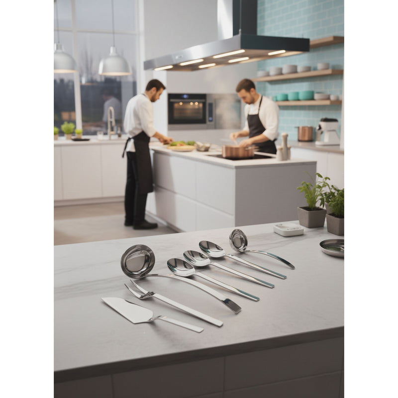 Mepra - Stile By Pininarina Serving Set - 7 Pcs. - Ice – MPR-10752207I – Image 2