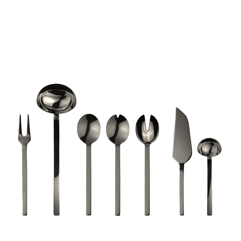 Mepra - Stile By Pininarina Serving Set - 7 Pcs. - Black Gold – MPR-10752207ON – Image 1