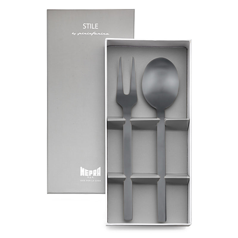 Mepra – Stile by Pininfarina Ice Black Gold – 2-Piece Serving Set – 107544210ION – Image 1
