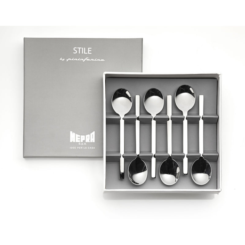 Mepra - Stile By Pininarina Espresso Spoon Set - 6 Pcs. - Mirror – MPR-107544608 – Image 1