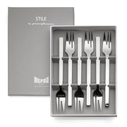 Mepra - Stile By Pininarina Cake Fork Set - 6 Pcs. - Mirror – MPR-107544615 – Image 1