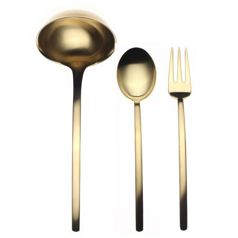 Mepra – Due Ice Gold – 3-Piece Serving Set – 108022003 – Image 1