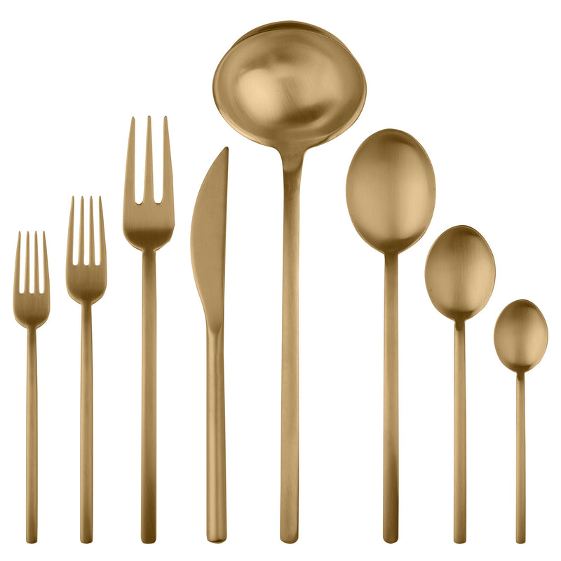 Mepra – Due Ice Gold – 43-Piece Flatware Set – 108022043 – Image 1