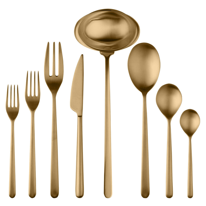 Mepra – Linea Ice Gold – 43-Piece Flatware Set – 108122043 – Image 1