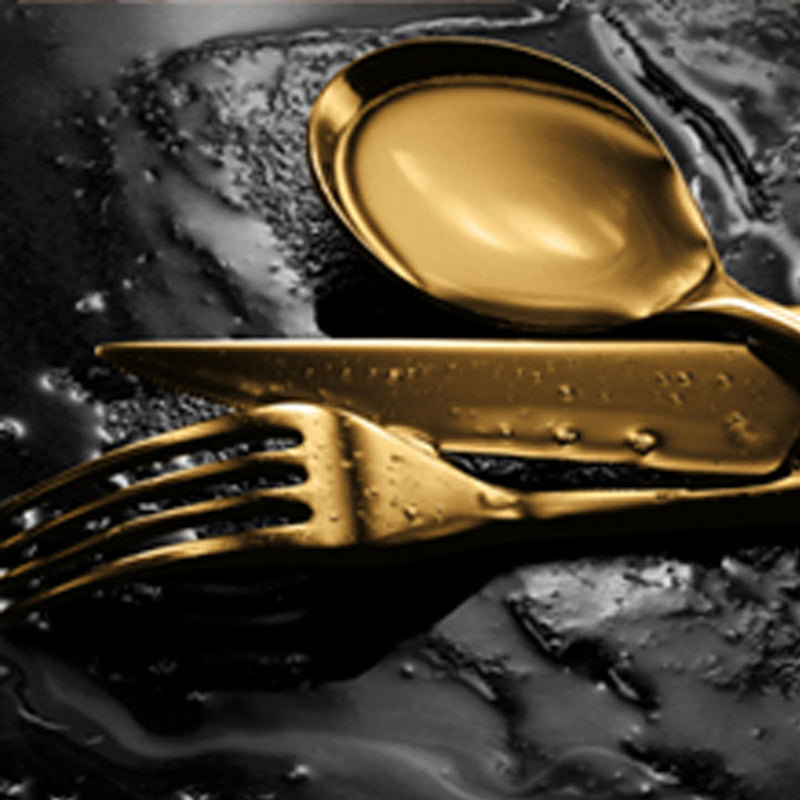 Mepra - Linea Ice Gold Cake Fork Set - 6 Pcs. – MPR-108144115 – Image 3