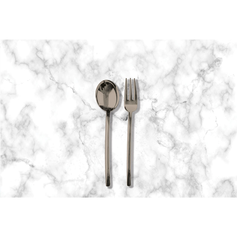 Mepra - Due Black Gold Serving Set - 2 Pcs.