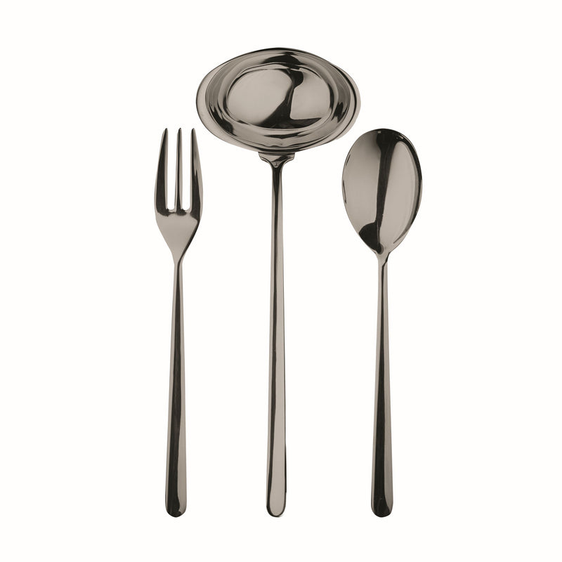 Mepra - Linea Black Gold Serving Set - 3 Pcs. – MPR-108722003 – Image 1