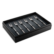 Mepra – Linea Black Gold Cake Fork Set – 6-Piece Set – 108744115 – Image 1