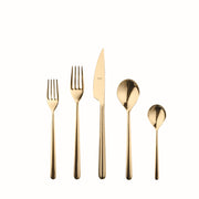 Mepra – Linea Gold – 5-Piece Flatware Set – 108922005 – Image 1