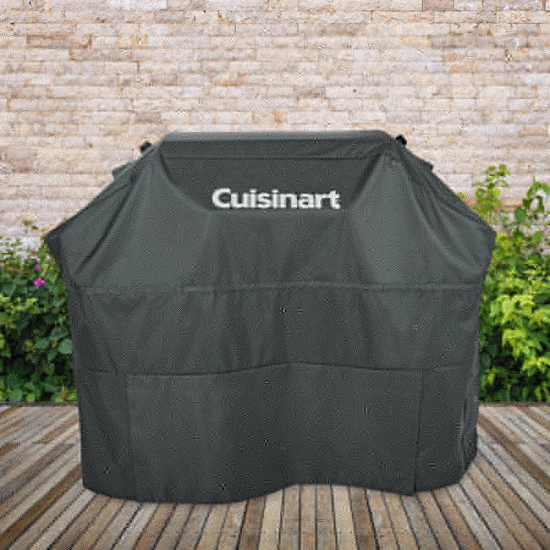 Cuisinart - Heavy-Duty Grey BBQ Cover 60" x 24" x 46"