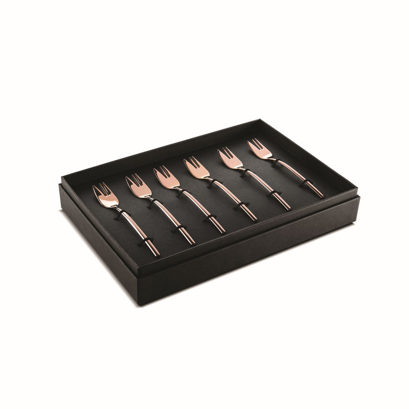 Mepra – Due Bronze Cake Fork Set – 6-Piece Set – 109044115 – Image 1