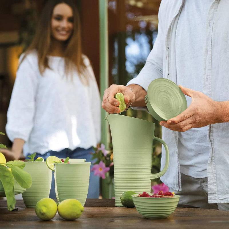 Guzzini - Tierra - Pitcher With Lid - Dark Terracotta