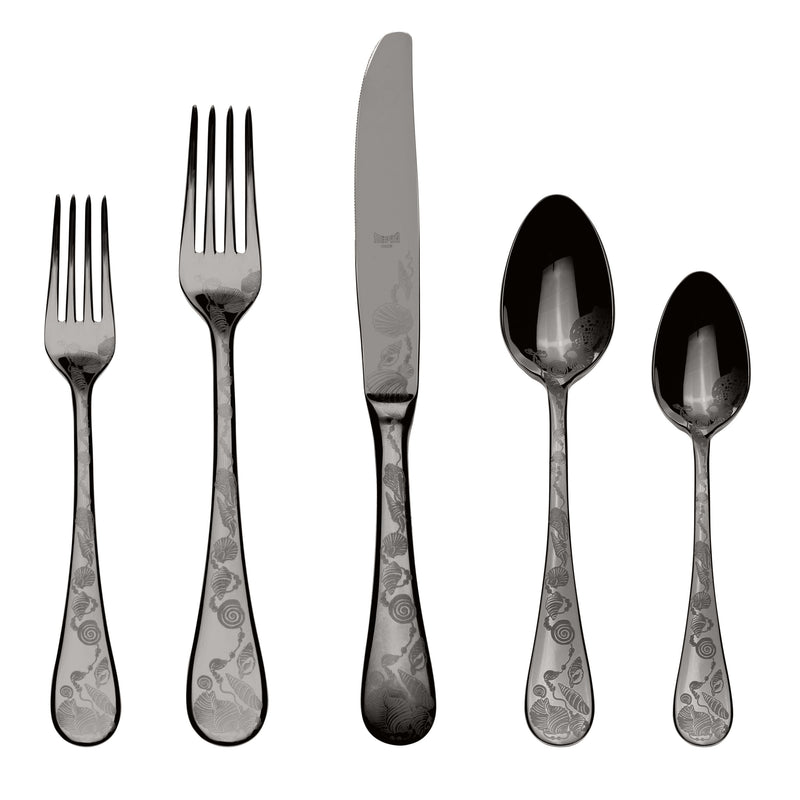 Mepra - Venere Flatware Set - 5 Pcs. - Black Gold – MPR-1096V22005 – Image 1
