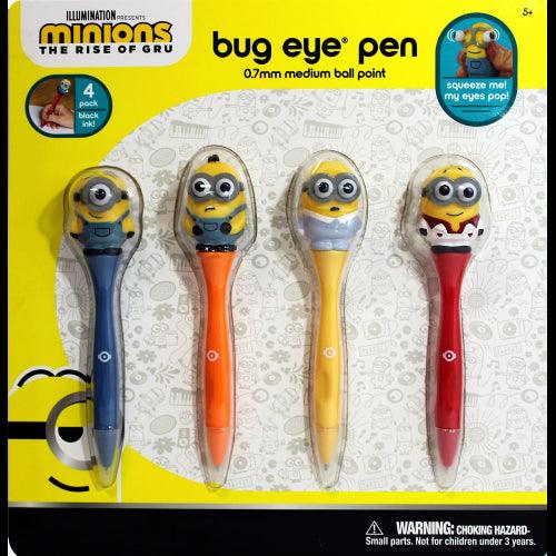 Inkology - Minions 4Pk Bug Eye Pen