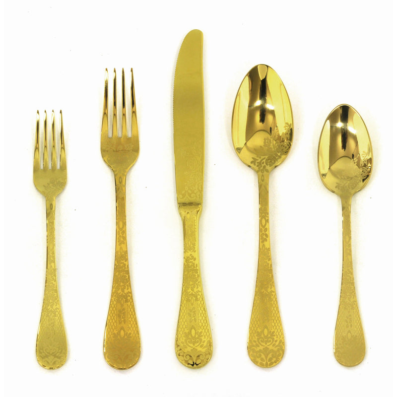 Mepra - Casablanca Gold Flatware Set - 20 Pcs. – MPR-1097CB22020 – Image 1