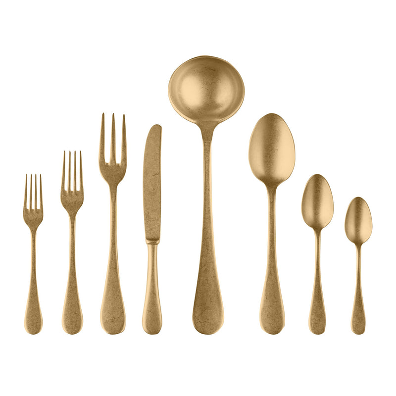 Mepra – Vintage Gold – 43-Piece Flatware Set – 1097VI22043 – Image 1