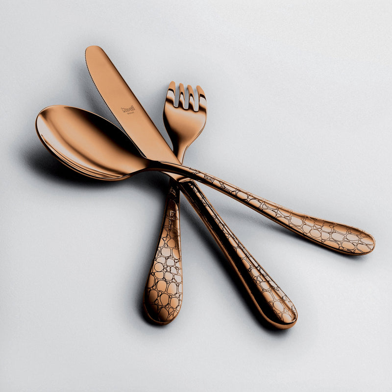 Mepra – Coccodrillo Bronze – 5-Piece Flatware Set – 1098C22005 – Image 2