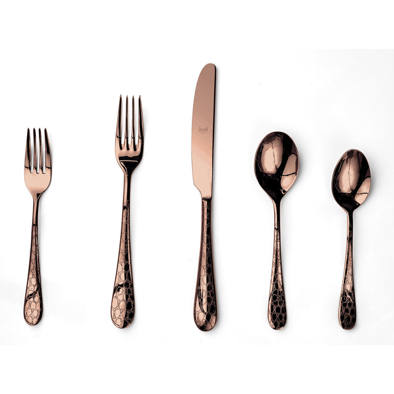 Mepra – Coccodrillo Bronze – 20-Piece Flatware Set – 1098C22020 – Image 1