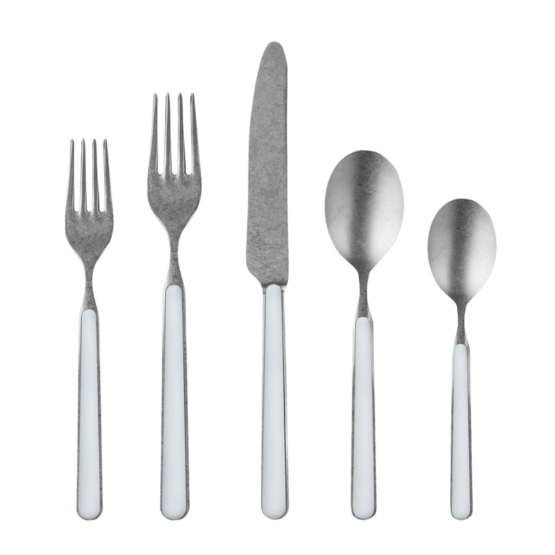 Mepra – Fantasia Pewter Light Blue – 5-Piece Flatware Set – 10A622005P – Image 1